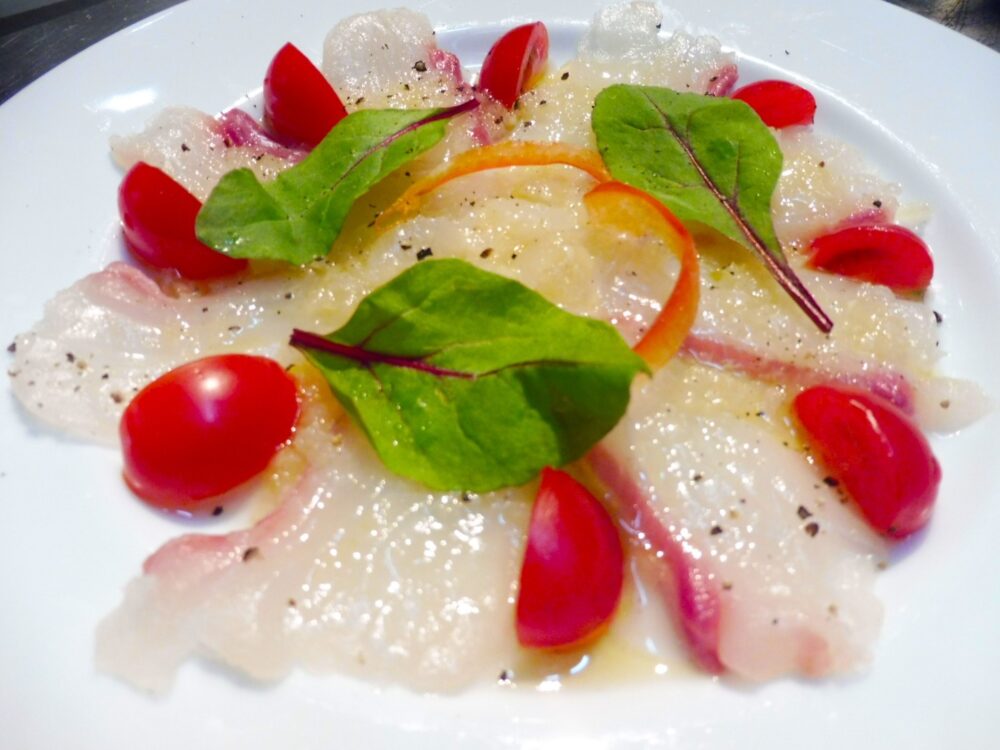 Sea bream carpaccio