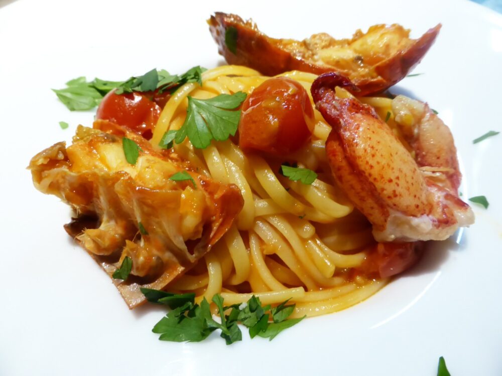 Lobster Pasta with Tomato Sauce