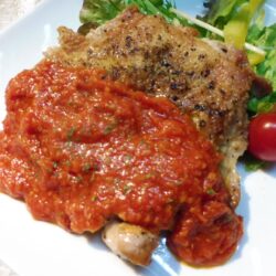 三宮 イタリアンの、おいしい鶏ももガーリックソース