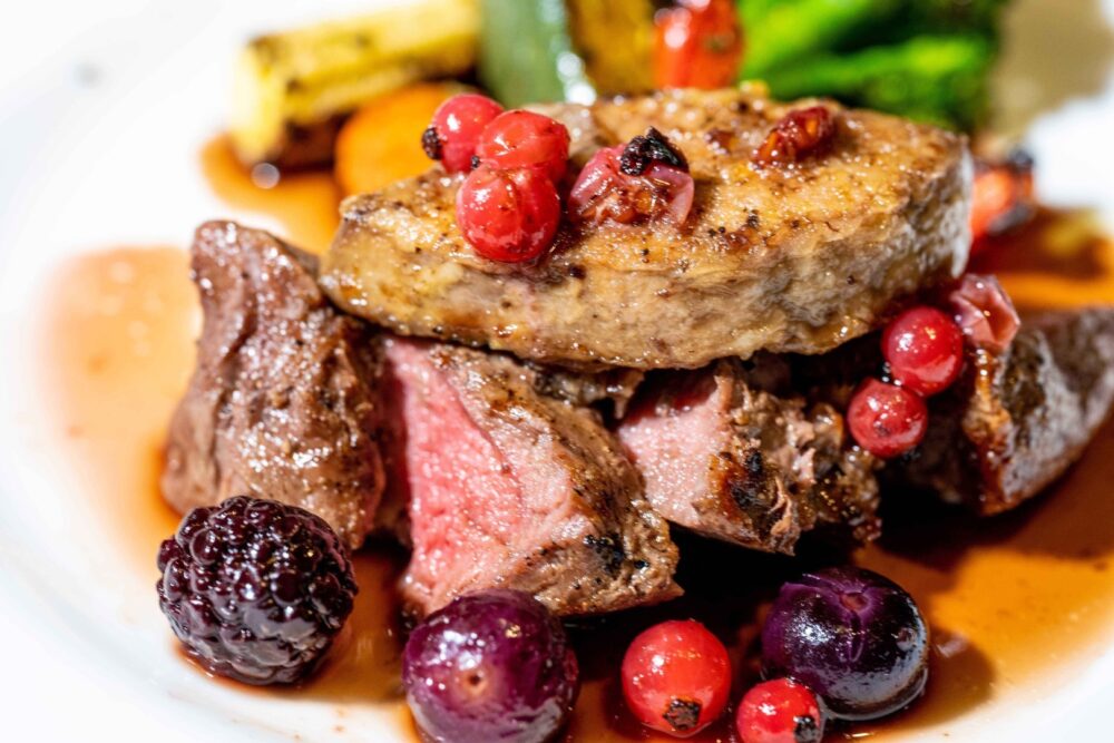 Rossini-style Kobe beef tenderloin with foie gras