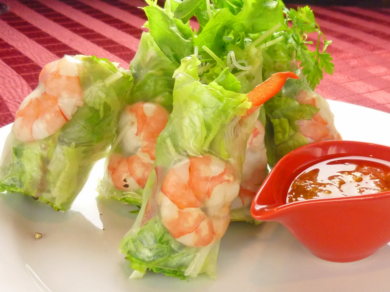 Seafood Spring Rolls Italian Style