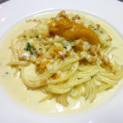 ウニのクリームパスタ