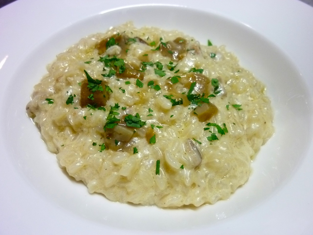 Cream Risotto with Porcini Mushrooms