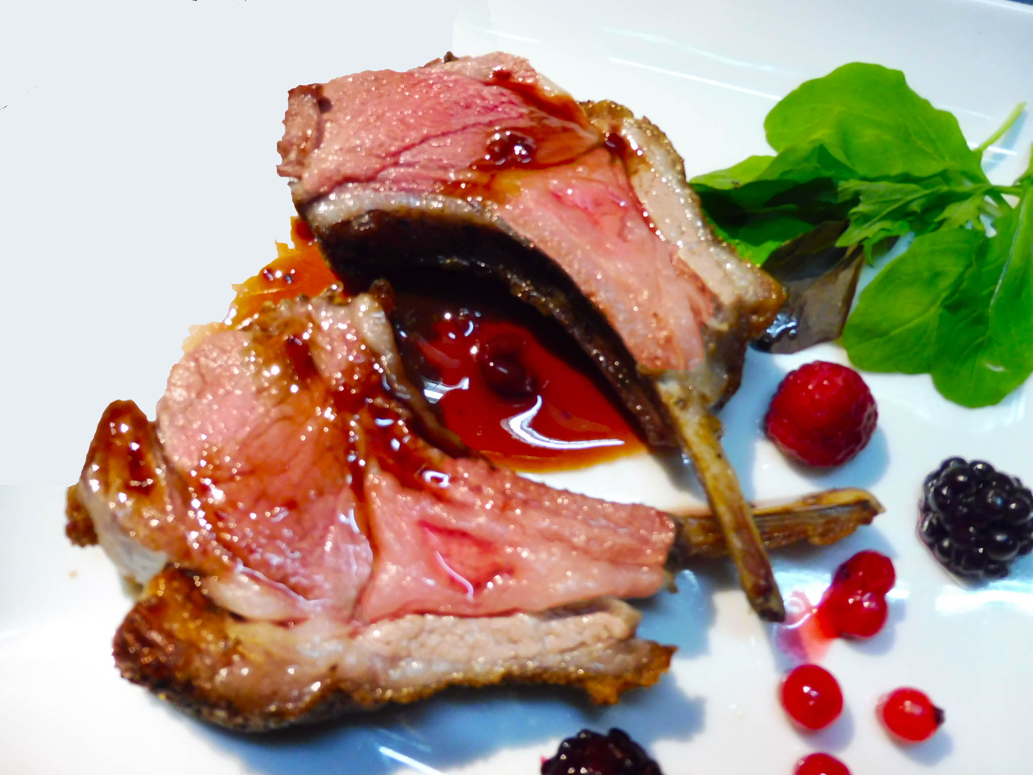 Roasted lamb