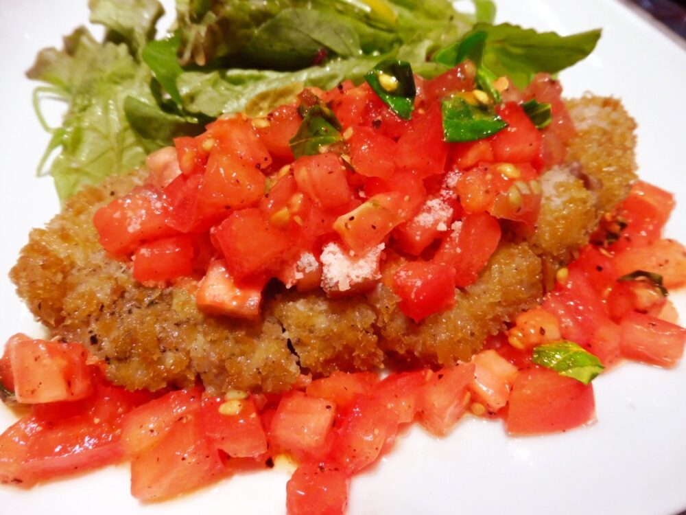 米兰风味的小牛里脊炸肉排